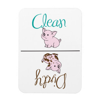 Magnet Flexible Lave-vaisselle Petit Cochon Propre/Sale