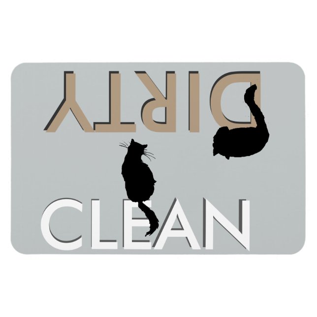 Magnet Flexible Lave-vaisselle pour chat - LG (Horizontal)