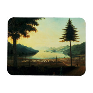 Magnet Flexible Le campement au lac George, New York, 1759 (huile