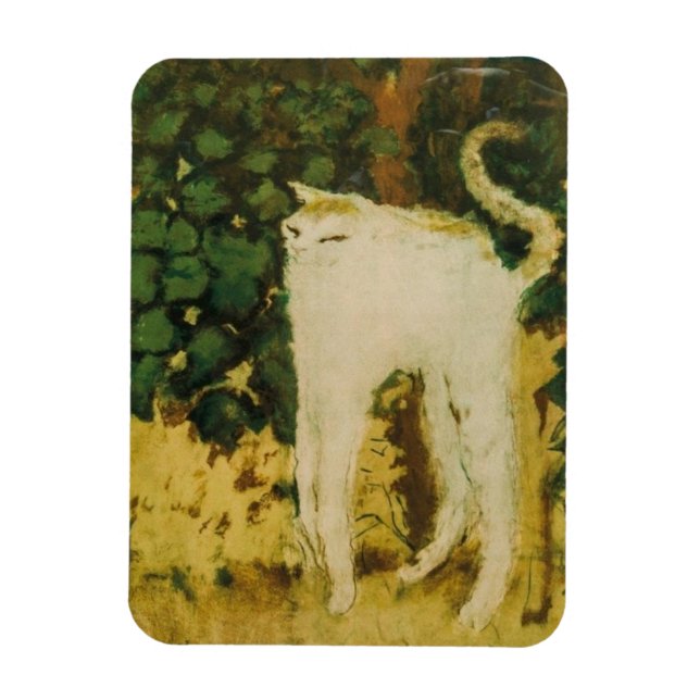 Magnet Flexible Le Chat Blanc par Bonnard (Vertical)