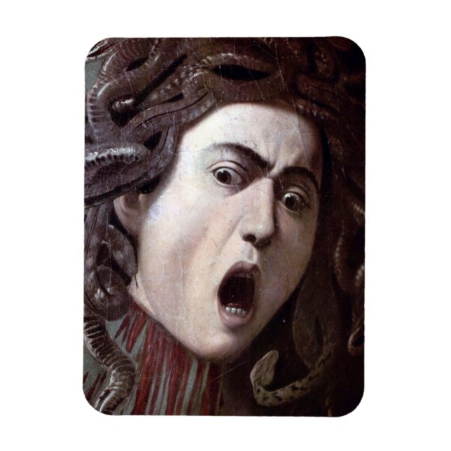Magnet Flexible Le chef de la Méduse par Michelangelo Caravaggio (Vertical)