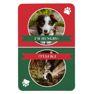 Magnet Flexible Le chien vert rouge est une photo Fed