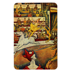 Magnet Flexible Le cirque de Georges Seurat (1891) - clown et