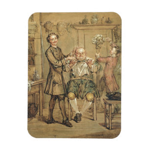 Magnet Flexible Le coiffeur, c.1760-69 (huile sur la toile)