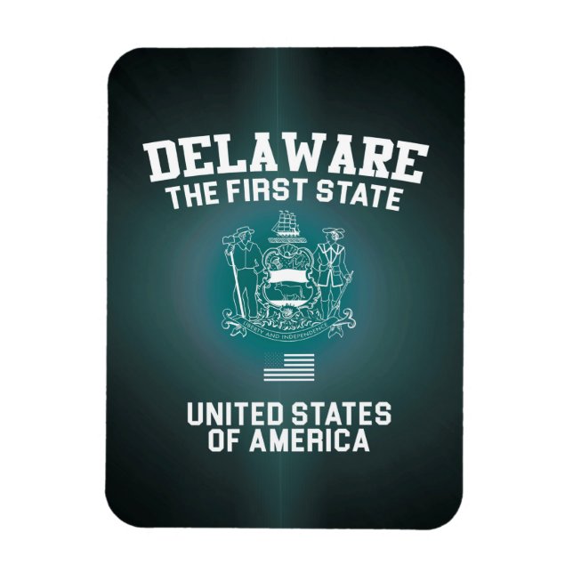 Magnet Flexible Le Delaware Le Premier État (Vertical)
