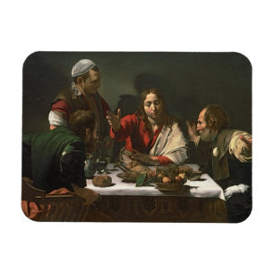 Magnet Flexible Le dîner chez Emmaus, 1601 (huile et tempera)
