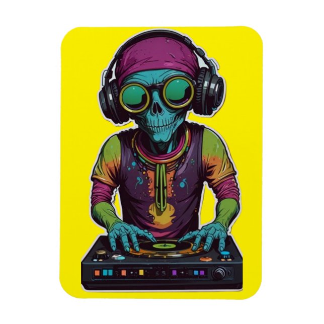Magnet Flexible Le DJ Intergalactique (Vertical)