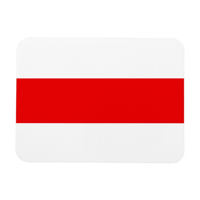 Magnet Flexible Le drapeau de la Biélorussie symbole de la révolut (Horizontal)