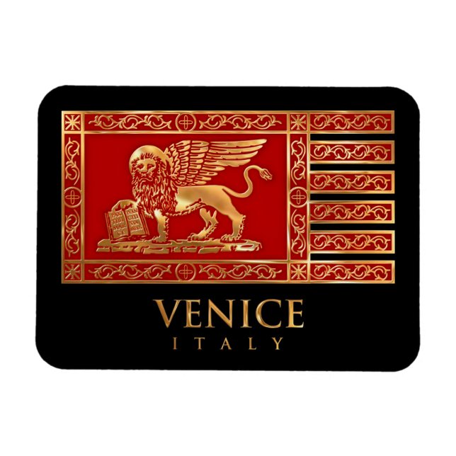 Magnet Flexible Le Drapeau de Venise (Horizontal)