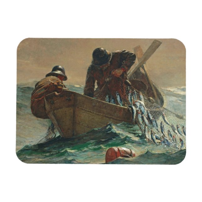 Magnet Flexible Le filet de hareng, 1885 (huile sur toile) (Horizontal)