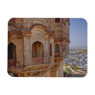 Magnet Flexible Le fort de Mehrangarh dominant Jodhpur, le Blue