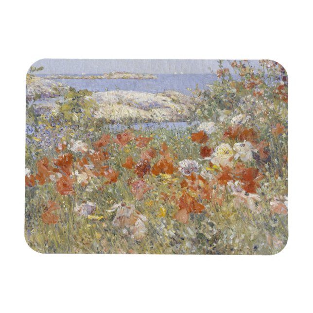 Magnet Flexible Le jardin de Celia Thaxter par Frederick Childe Ha (Horizontal)