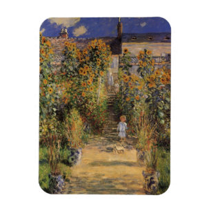 Magnet Flexible Le jardin de l'artiste à Vetheuil par Claude Monet