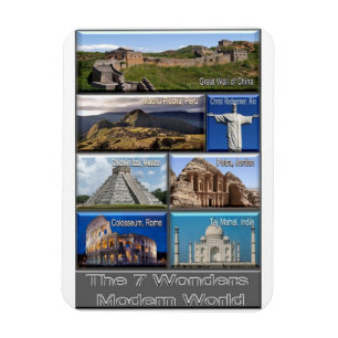 Magnet Flexible Le monde moderne des sept merveilles -