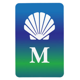 Magnet Flexible Le monogramme et la mer écossent le marqueur de