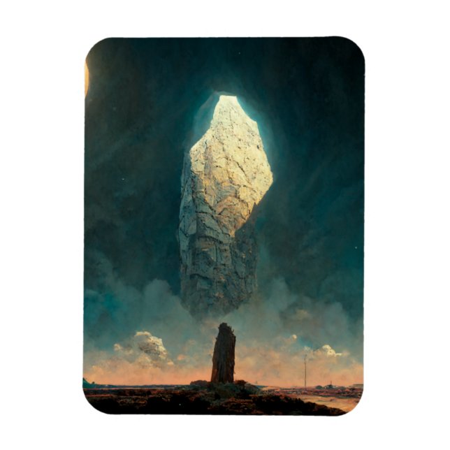 Magnet Flexible Le Monolithe 3 Imaginaire Sci-Fi (Vertical)