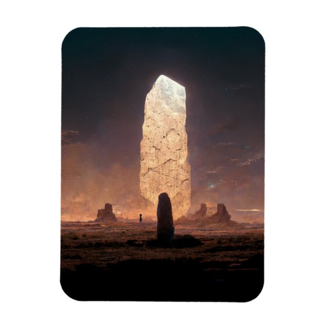 Magnet Flexible Le Monolithe 4 Imaginaire Sci-Fi (Vertical)
