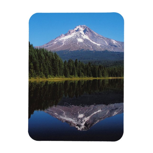 Magnet Flexible Le mont Hood reflété dans le lac (Vertical)