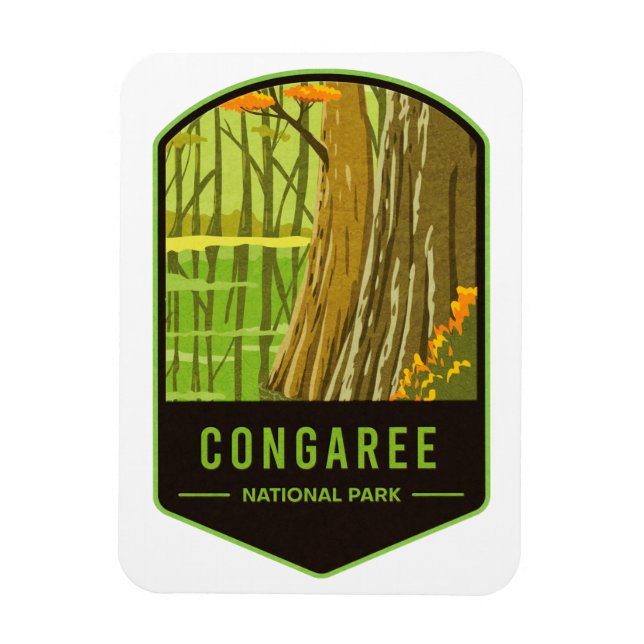 Magnet Flexible Le Parc national de Congaree (Vertical)