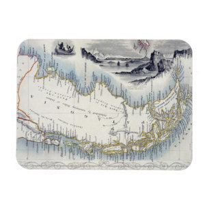 Magnet Flexible Le Patagonia, d'une série de cartes du monde a