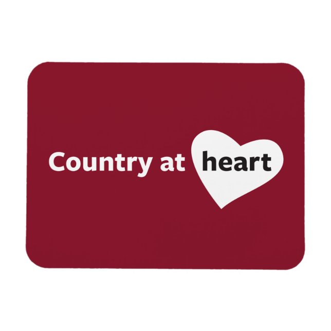 Magnet Flexible Le pays au coeur (Horizontal)