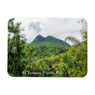 Magnet Flexible Le paysage du mont Britton et du mont el yunque