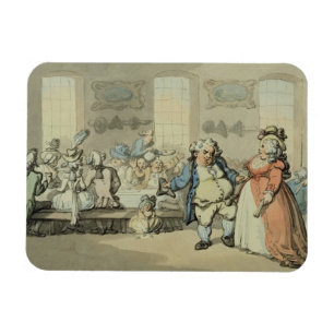 Magnet Flexible Le petit déjeuner, des "scènes à Bath" (la sema