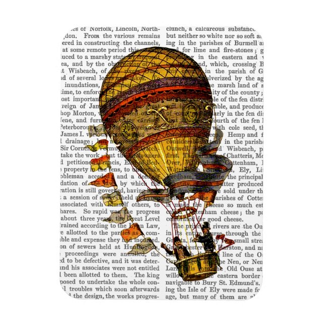 Magnet Flexible Le Pilote Hot Air Balloon (Vertical)