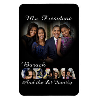 Magnet Flexible Le président Barack Obama et la grande famille
