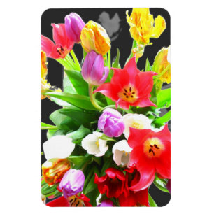 Magnet Flexible Le ressort fleurit des tulipes