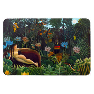 Magnet Flexible Le rêve (1910) du peintre français Henri Rousseau.
