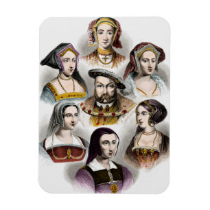 Magnet Flexible Le Roi Henry VIII de l'Angleterre ses six