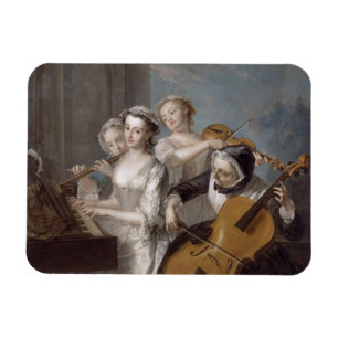 Magnet Flexible Le sens de l'audition, c.1744-7 (huile sur la
