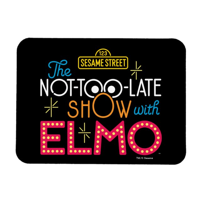 Magnet Flexible Le show pas trop tard avec Elmo (Horizontal)