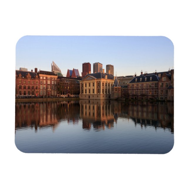 Magnet Flexible Le skyline de La Haye dans la Pays-Bas (Horizontal)