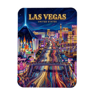 Magnet Flexible Le Strip de Las Vegas Nevada