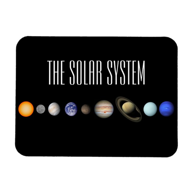 Magnet Flexible Le système solaire (Horizontal)