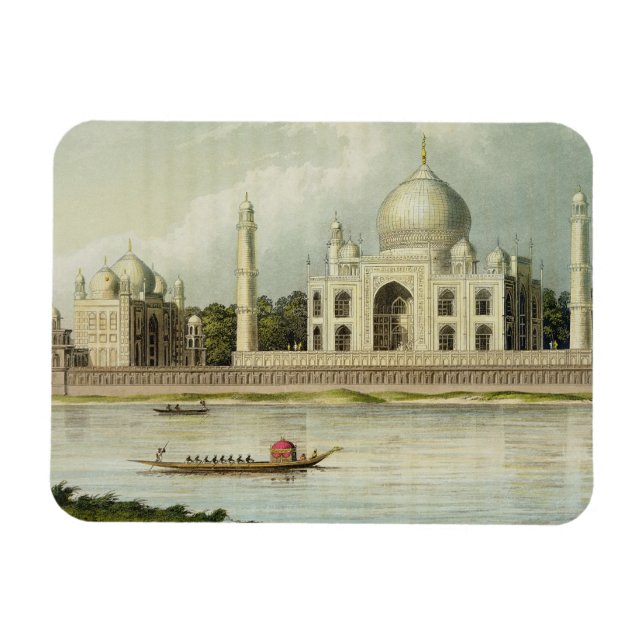 Magnet Flexible Le Taj Mahal, la tombe de l'empereur Shah Jehan et (Horizontal)