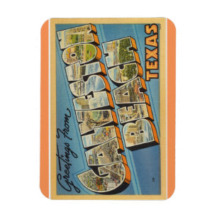Magnet Flexible Le Texas, aimant de plage de Galveston
