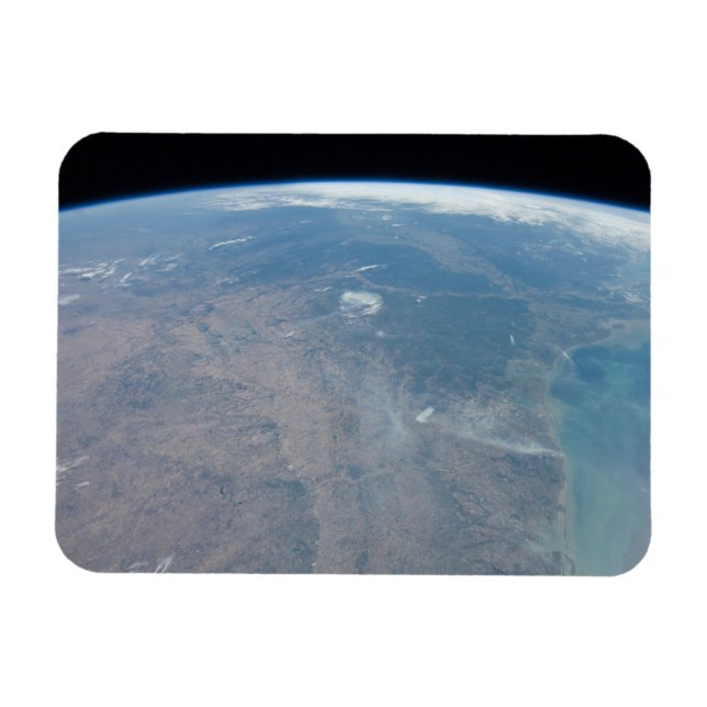 Magnet Flexible Le Texas Panoramique Et Le Golfe Du Mexique (Horizontal)