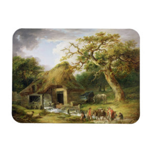 Magnet Flexible Le vieux moulin à eau, 1790 (huile sur la toile)