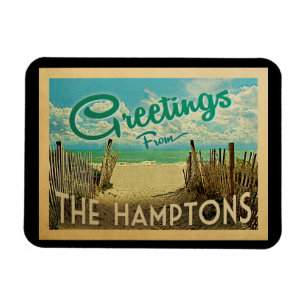 Magnet Flexible Le Vintage voyage de plage de Hamptons