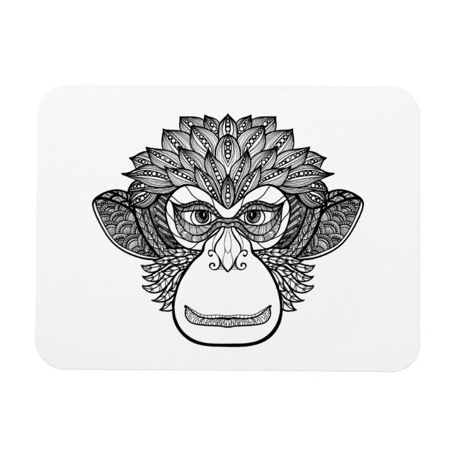 Magnet Flexible Le visage du singe (Horizontal)