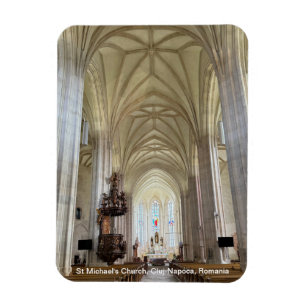 Magnet Flexible l'église Saint-Michel, Cluj-Napoca, Roumanie, sur