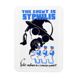 Magnet Flexible L'Ennemi Est La Syphilis