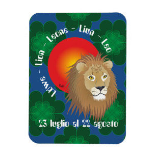 Magnet Flexible Leone 23 luglio al 22 agosto premium flexi aimant