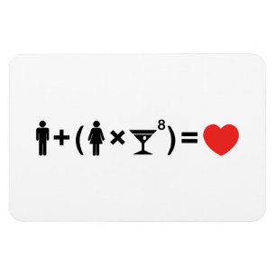 Magnet Flexible L'équation d'amour pour les femmes