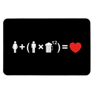 Magnet Flexible L'équation d'amour pour les hommes