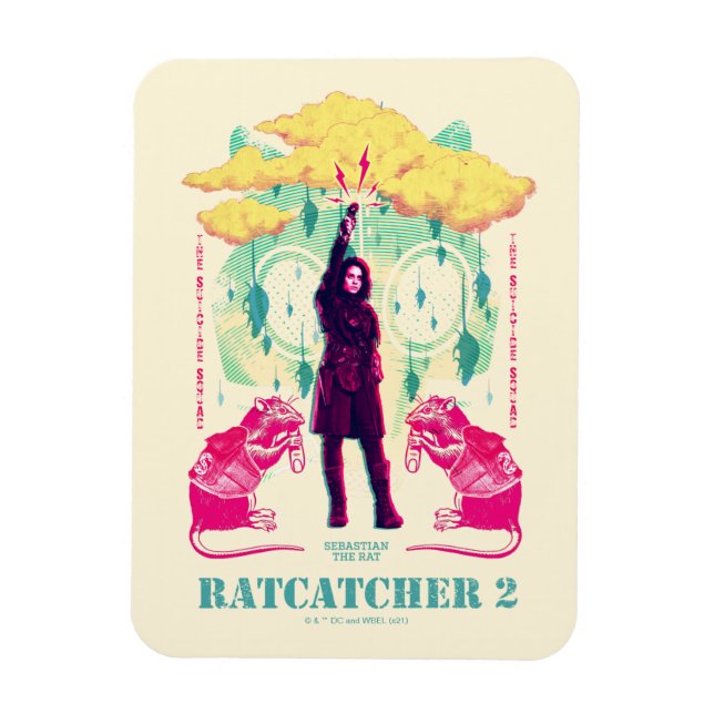 Magnet Flexible L'équipe du suicide | Illustration de Ratcatcher 2 (Vertical)
