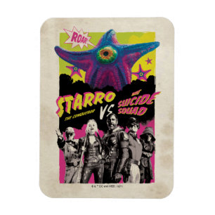 Magnet Flexible L'équipe du suicide Starro Vs L'Équipe Suicide